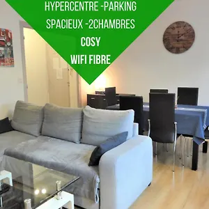  Apartamento Le Voltaire -2 Chambres- 70m2- Hypercentre-parking-wifi Fibre- Nouvelle Literie Francia